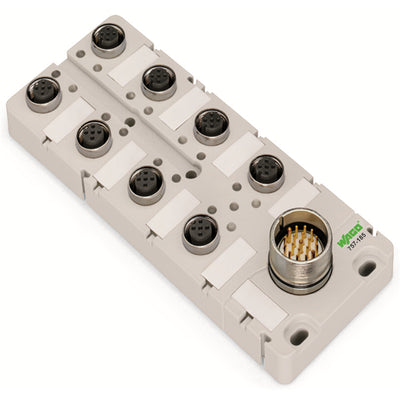 757-145 by WAGO Corporation - M12 SENSOR/ACTUATOR BOX; 4-WAY;