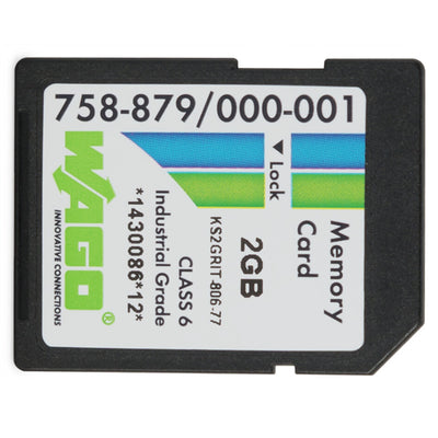 758-879/000-001 by WAGO Corporation - MEMORY CARD SD; SLC-NAND; 2 GBYT
