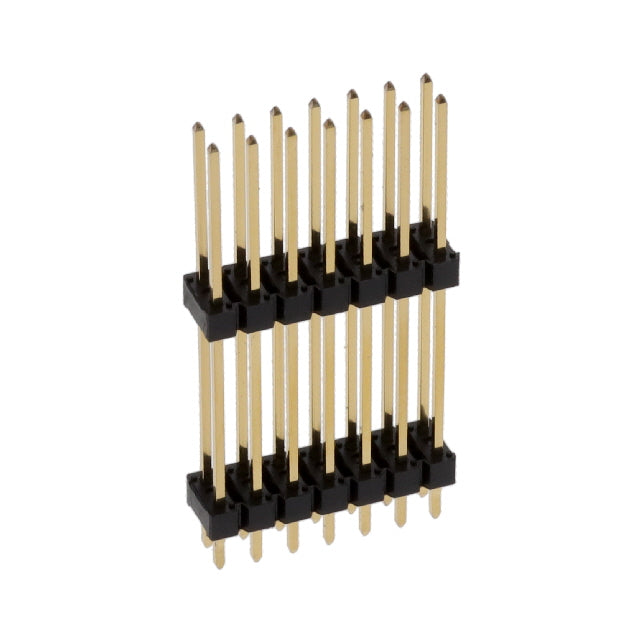 76745-121R14LF by Amphenol ICC (FCI) - CONNECTOR HDR 14POS 0.100"" STACK T/H