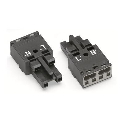 770-1162 by WAGO Corporation - SOCKET 2-POLE, DARK GRAY