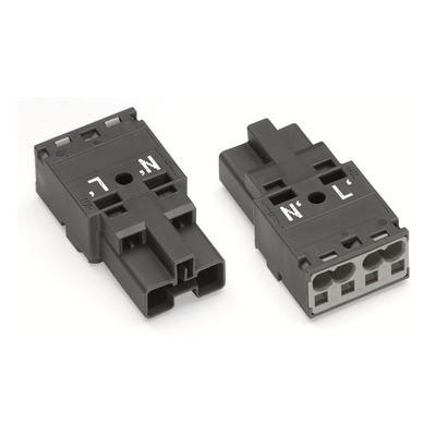 770-1172 by WAGO Corporation - PLUG 2-POLE, DARK GRAY