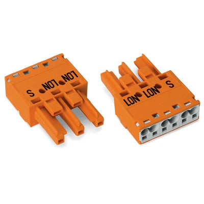 770-1343 by WAGO Corporation - SOCKET 3-POLE, ORANGE