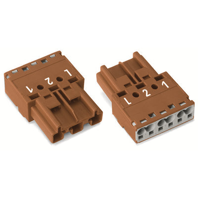 770-1373 by WAGO Corporation - PLUG 3-POLE, BROWN