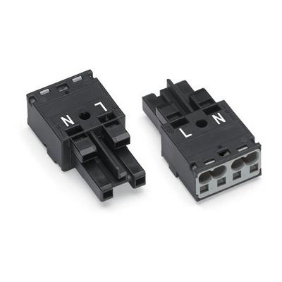 770-202 by WAGO Corporation - SOCKET 2-POLE, BLACK