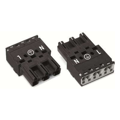 770-213 by WAGO Corporation - PLUG 3-POLE; BLACK