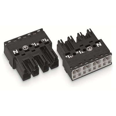 770-214 by WAGO Corporation - PLUG 4-POLE, BLACK