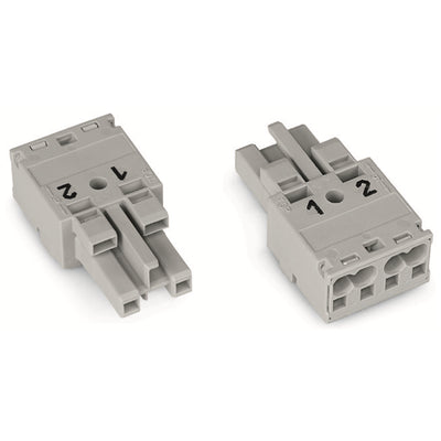 770-242 by WAGO Corporation - SOCKET 2-POLE, GRAY