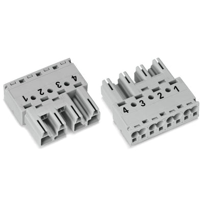 770-254 by WAGO Corporation - PLUG 4-POLE, GRAY