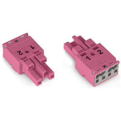 770-282 by WAGO Corporation - SOCKET 2-POLE, PINK