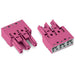 770-283 by WAGO Corporation - SOCKET 3-POLE, PINK