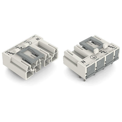 770-834/011-000 by WAGO Corporation - PLUG FOR PCBS ANGLED 4-POLE, WHI
