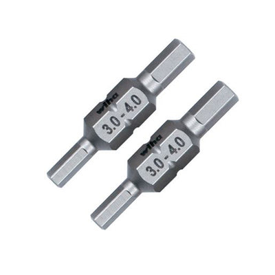 77720 by Wiha - BIT DOUBLE END HEX 3MM 4MM 2PACK