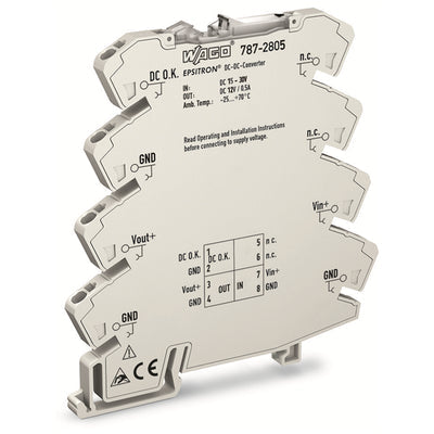 787-2805 by WAGO Corporation - DC/DC DIN RAIL SUPPLY 12V 6W
