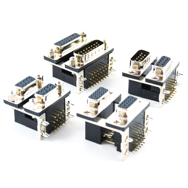 7936-15MFB1A by Oupiin - CONNECTOR D-SUB PLUG/RCPT 15P RA SLDR