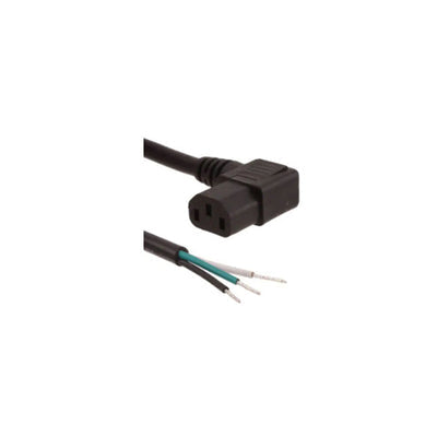 800-1603-2-SJT0-BL-00150-1 by CNC Tech - CORD 16AWG IEC320 RA TO CB 4.92