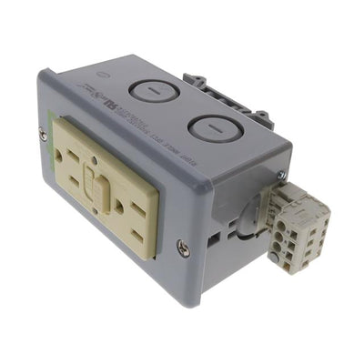 8002-025/K050-0613/000-7100 by WAGO Corporation - GFIC OUTLET BOX WITH RIGHT ANGLE