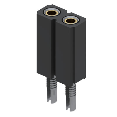 801-43-002-62-001000 by Mill-Max Manufacturing Corp. - CONNECTOR RECPT 2POS 0.1 GOLD PCB