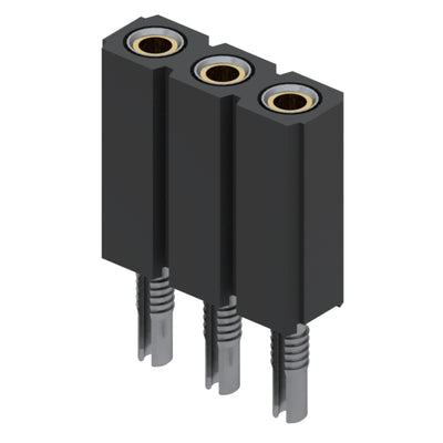 801-43-003-62-001000 by Mill-Max Manufacturing Corp. - CONNECTOR RECPT 3POS 0.1 GOLD PCB