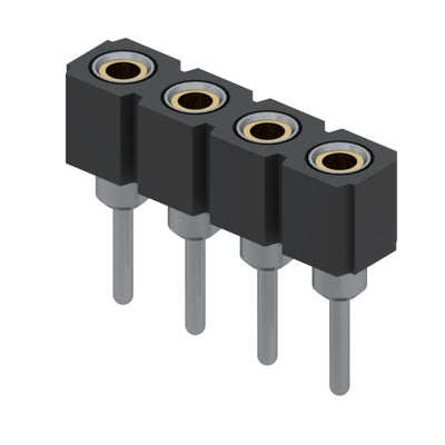 801-47-004-10-002000 by Mill-Max Manufacturing Corp. - CONNECTOR RECPT 4POS 0.1 GOLD PCB