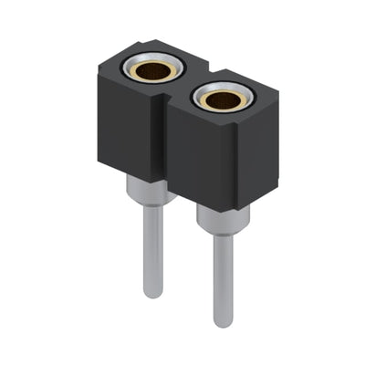 801-93-002-10-002000 by Mill-Max Manufacturing Corp. - CONNECTOR RECPT 2POS 0.1 GOLD PCB