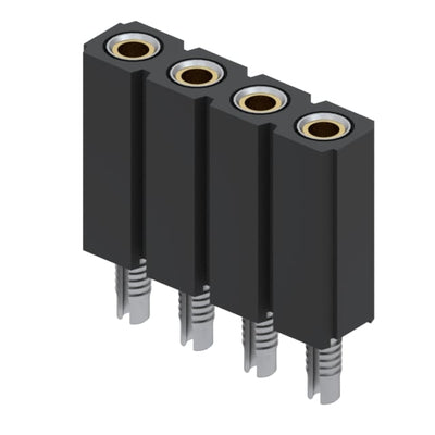 801-93-004-61-001000 by Mill-Max Manufacturing Corp. - CONNECTOR RECPT 4POS 0.1 GOLD PCB