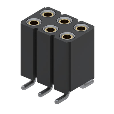 803-43-006-30-001000 by Mill-Max Manufacturing Corp. - CONNECTOR RECPT 6POS 0.1 GOLD SMD