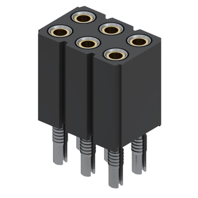 803-43-006-62-001000 by Mill-Max Manufacturing Corp. - CONNECTOR RECPT 6POS 0.1 GOLD PCB