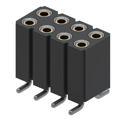 803-43-008-30-001000 by Mill-Max Manufacturing Corp. - CONNECTOR RECPT 8POS 0.1 GOLD SMD