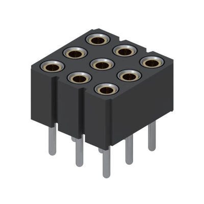 805-43-009-10-012000 by Mill-Max Manufacturing Corp. - CONNECTOR RECPT 9POS 0.1 GOLD PCB