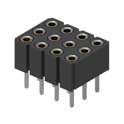805-43-012-10-012000 by Mill-Max Manufacturing Corp. - CONNECTOR RECPT 12POS 0.1 GOLD PCB