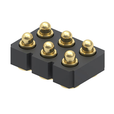 813-22-006-30-000101 by Mill-Max Manufacturing Corp. - CONNECTOR SPRING PISTON 6POS SMD