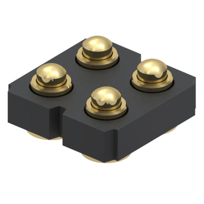 817-22-004-30-001101 by Mill-Max Manufacturing Corp. - CONNECTOR SPRING PISTON 4POS SMD