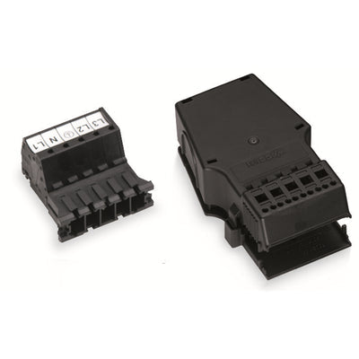 831-3205/1020-004 by WAGO Corporation - PLUG; WITH STRAIN RELIEF HOUSING