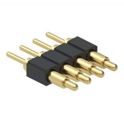 836-22-004-10-001101 by Mill-Max Manufacturing Corp. - CONNECTOR SPRING PISTON 4POS PCB
