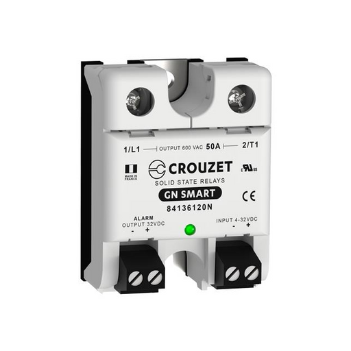 84136120N by Crouzet - SOLIDSTATE RELAY SPST-NO 50A 24-600V