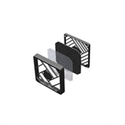 8487 by Keystone Electronics - FAN FILTER ASSEMBLY 80MM