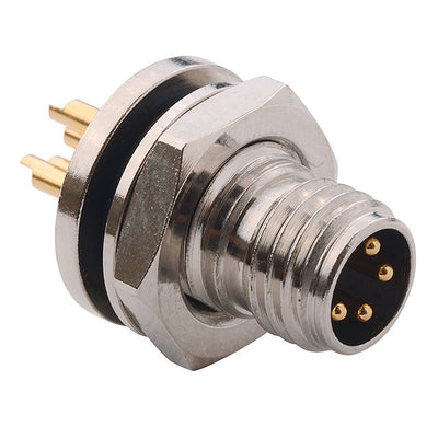 855-004-103R004 by NorComp Inc. - CONNECTOR RECPT MALE 4P GOLD SLDR CUP