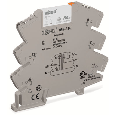 857-314 by WAGO Corporation - RELAY GEN PURPOSE SPDT 6A 24V