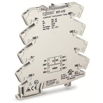 857-412 by WAGO Corporation - ISOLATION AMPLIFIER; VOLTAGE INP