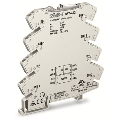 857-413 by WAGO Corporation - ISOLATION AMPLIFIER; VOLTAGE INP