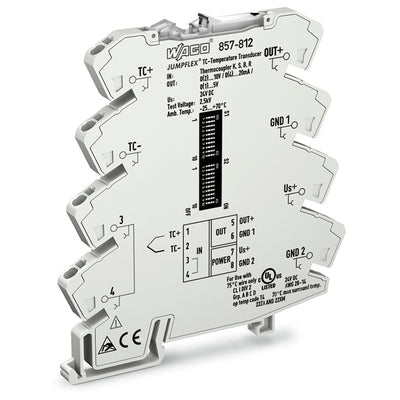 857-812 by WAGO Corporation - JUMPFLEX TRANSDUCER; TEMPERATURE