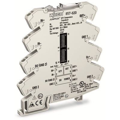 857-820 by WAGO Corporation - JUMPFLEX TRANSDUCER; KTY TRANSDU