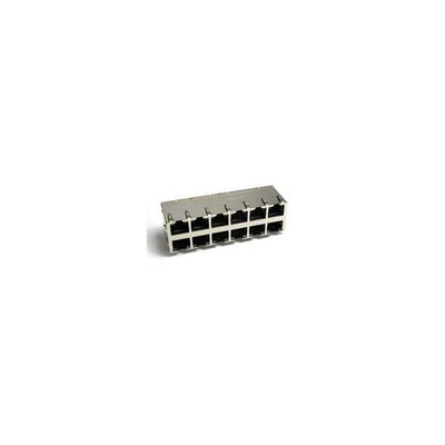 85728-1003 by Molex - MAGNETICJACK GIGABIT 2X6 LEDS GR