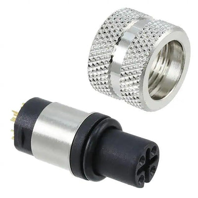 858-004-20TRLS4 by NorComp Inc. - M12 4P A-CODE FEMALE BRASS/TIN S