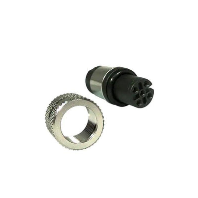 858-005-20TRLS4 by NorComp Inc. - M12 5P A-CODE FEMALE BRASS/TIN S