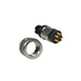 858-008-20TRLS4 by NorComp Inc. - M12 8P A-CODE FEMALE BRASS/TIN S
