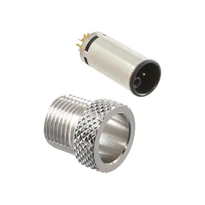 858-LP5-10TRLS4 by NorComp Inc. - M12 5P L-CODE MALE BRASS/TIN SHE