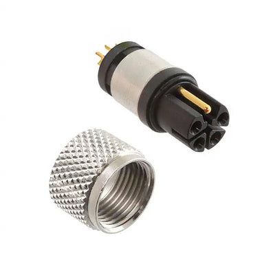 858-LP5-20TRLS4 by NorComp Inc. - M12 5P L-CODE FEMALE BRASS/TIN S