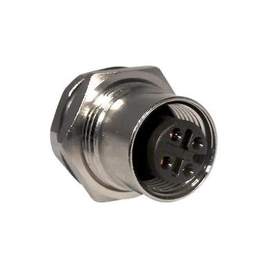 859-004-20SR004 by NorComp Inc. - M12 4P A-CODE FEMALE PANEL SC SS