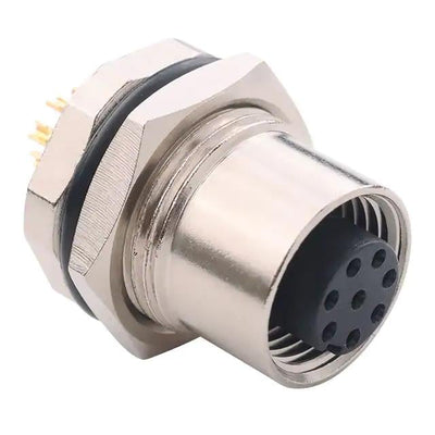 859-008-20SR004 by NorComp Inc. - M12 8P A-CODE FEMALE PANEL SC SS